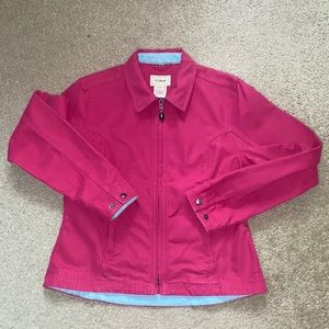 L.L Bean pink and blue jacket